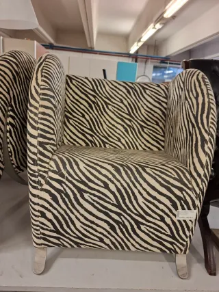 Poltrona con fantasia zebrata
