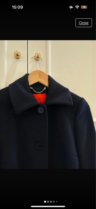 Abrigo lana Max&Co negro