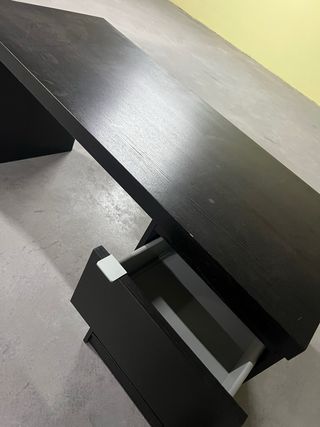 Mesa escritorio madera negra