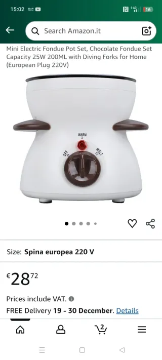 Set fonduta cioccolato DAY