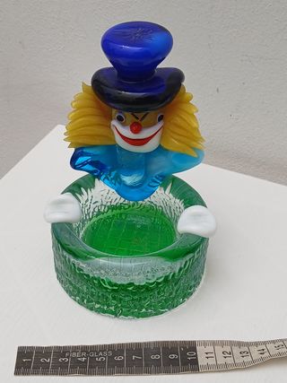 Posacenere vintage Murano clown vetro