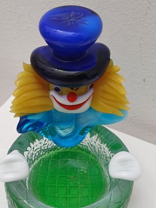 Posacenere vintage Murano clown vetro