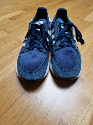 Zapatillas Adidas Azul y Blanco