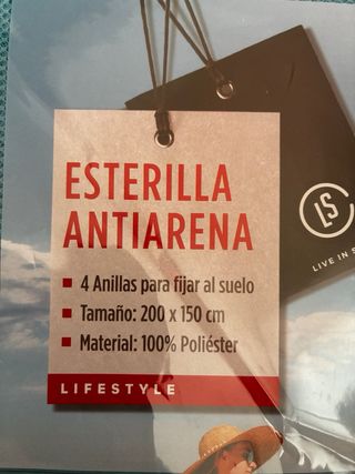 Esterilla Anti-Arena NUEVA – Ideal para la playa