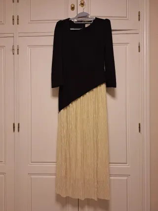 Vestido Coosy Negro/Crudo Talla M