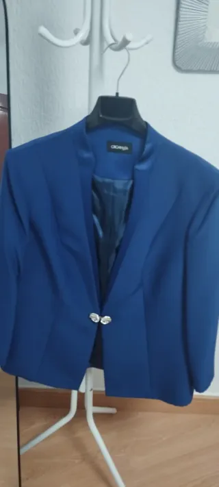 Chaqueta elegante OKANA azul mujer