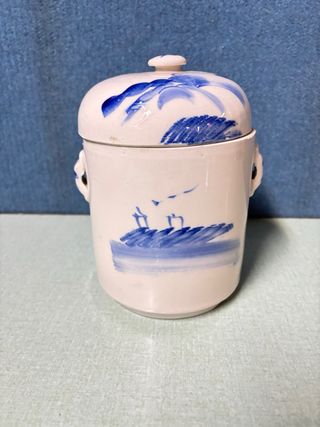 Vaso cinese porcellana bianco/blu