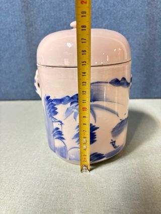 Vaso cinese porcellana bianco/blu