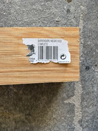 Cepillos barrenderos de madera