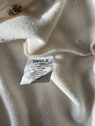 Take TwoCardigan Bianco Perle Tg S