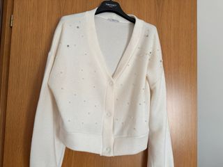Take TwoCardigan Bianco Perle Tg S
