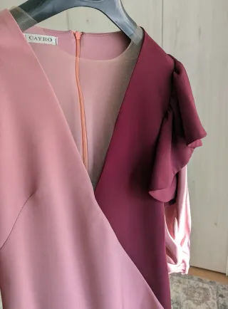 Vestido con chaqueta pelo a juego