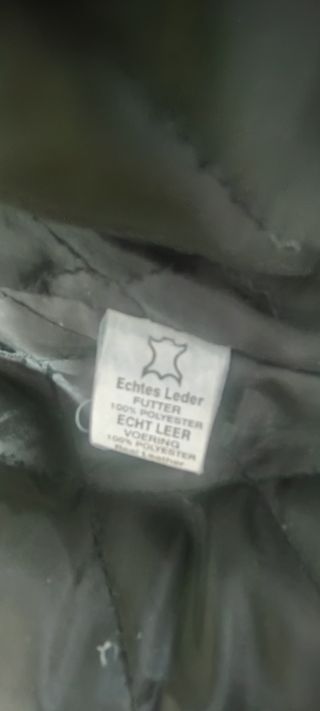 Chaqueta Cuero Moto Talla L