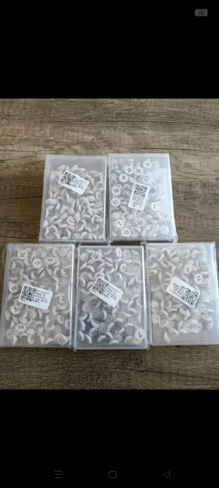 5 Cajas Chinchetas Numeradas 1-100