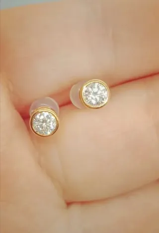 Pendientes Oro 18k Diamantes