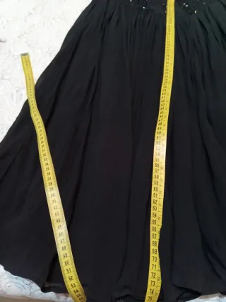 Falda larga fiesta negra