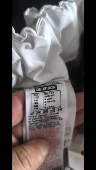 Pantalón nieve niña blanco 98-100cm