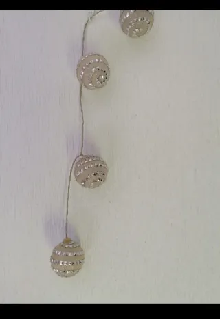 10 Bolas Navideñas Plateadas Brillantes