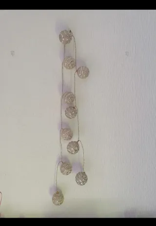 10 Bolas Navideñas Plateadas Brillantes