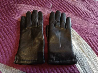 Guantes de Piel Mujer Marrón muy oscuros