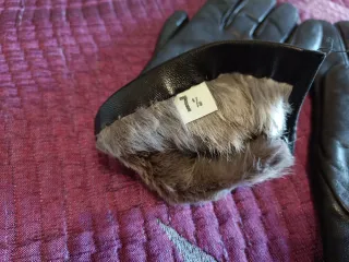 Guantes de Piel Mujer Marrón muy oscuros