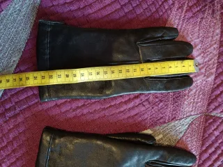 Guantes de Piel Mujer Marrón muy oscuros