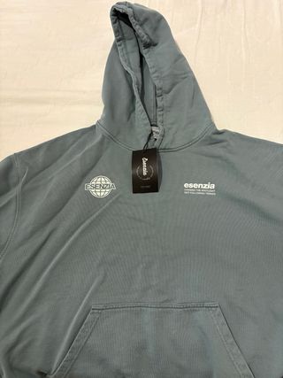 Sudadera Esenzia hombre color verde azulado