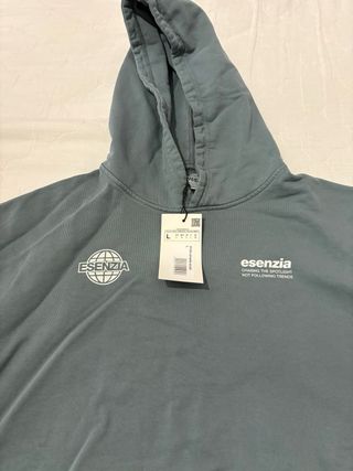 Sudadera Esenzia hombre color verde azulado