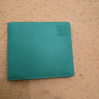 Billetera Loewe Verde/Turquesa sin usar