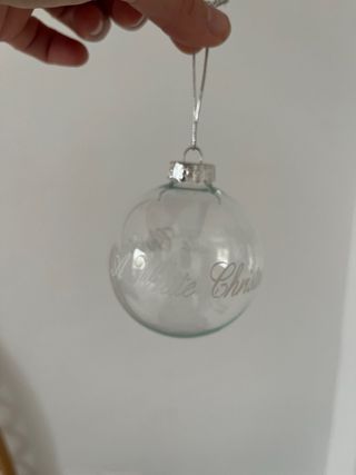 Bolas de Navidad de Cristal Transparentes ( tres )