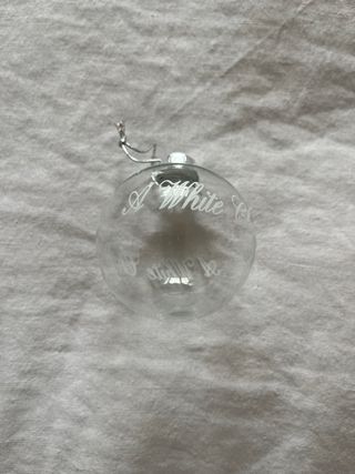 Bolas de Navidad de Cristal Transparentes ( tres )