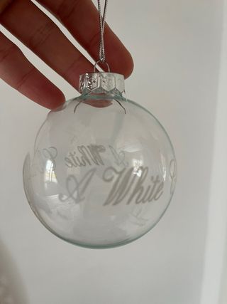 Bolas de Navidad de Cristal Transparentes ( tres )