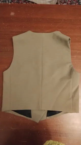 Chaleco Zara Beige Talla M