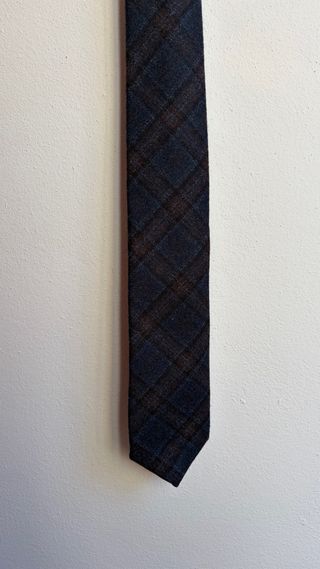 Cravatta Carlo Donati blu e marrone