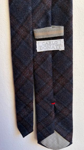 Cravatta Carlo Donati blu e marrone