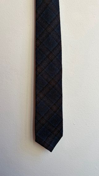 Cravatta Carlo Donati blu e marrone