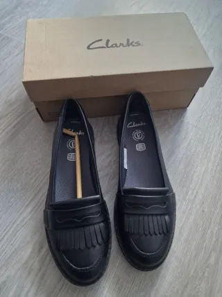 Zapatos Clarks Negros Talla 37 Nuevos