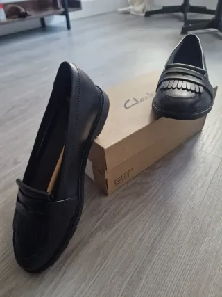 Zapatos Clarks Negros Talla 37 Nuevos