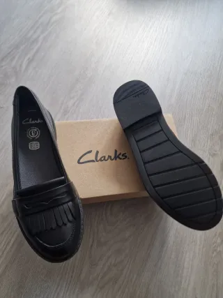 Zapatos Clarks Negros Talla 37 Nuevos