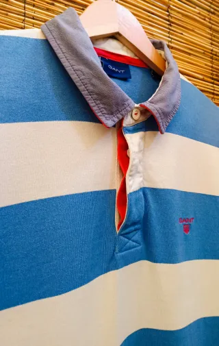 Polo Gant Manga Larga Rayas Talla M