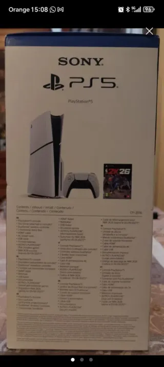 PlayStation 5. Embalaje original sin abrir.