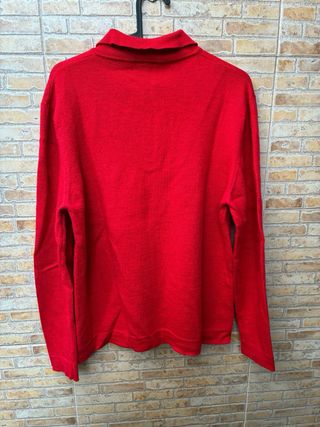 Polo Lacoste Manga Larga Rojo