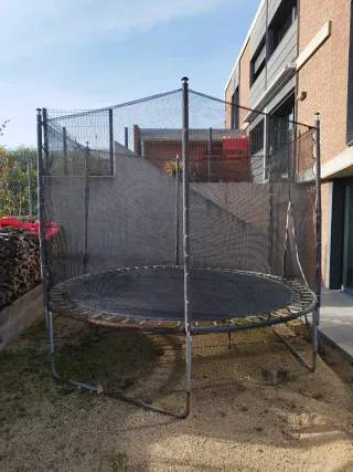 Cama elástica 3m con red y protector