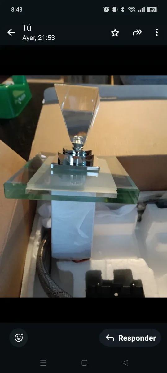 Grifo Lavabo Cristal Diseño Moderno.Cuesta 105€