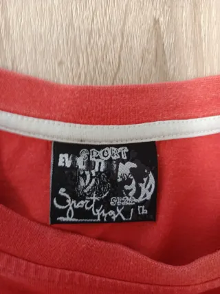 Camiseta Sport Rox Naranja Estampada