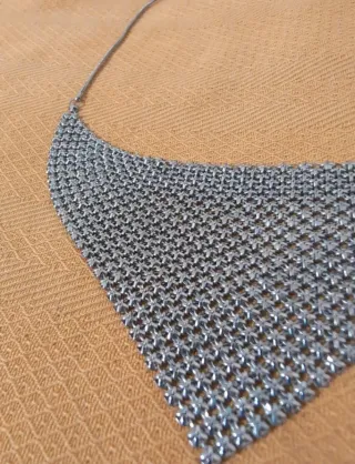 Girocollo metallo argento