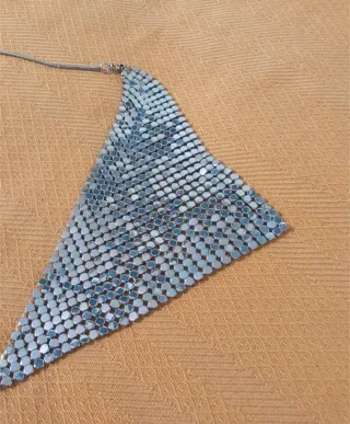 Girocollo metallo argento