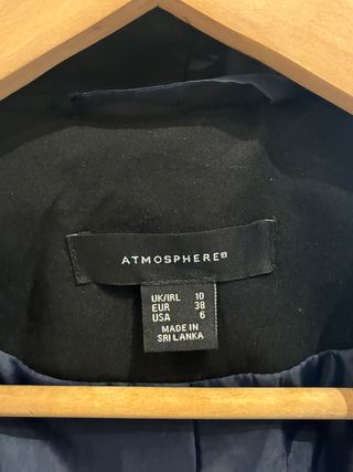 Chaqueta Negra Atmosphere Talla S