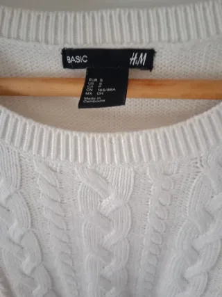 Jersey H&M trenzado Talla S
