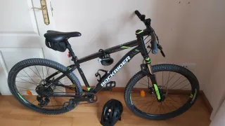Bicicleta Montaña Rockrider Negra